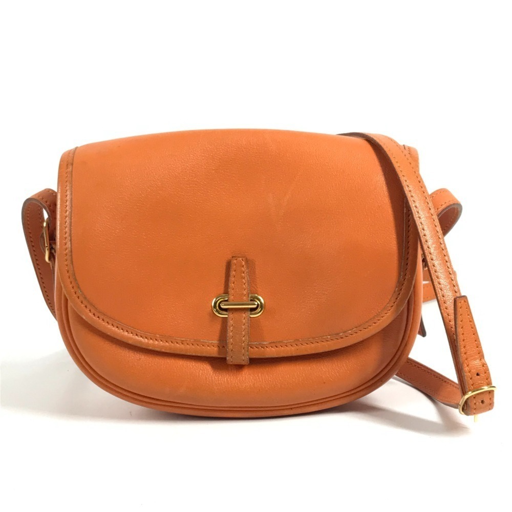 HERMES Vintage Baldo Golf Mini Flap Bag, Crossbody Pouch, Shoulder Leather, M...